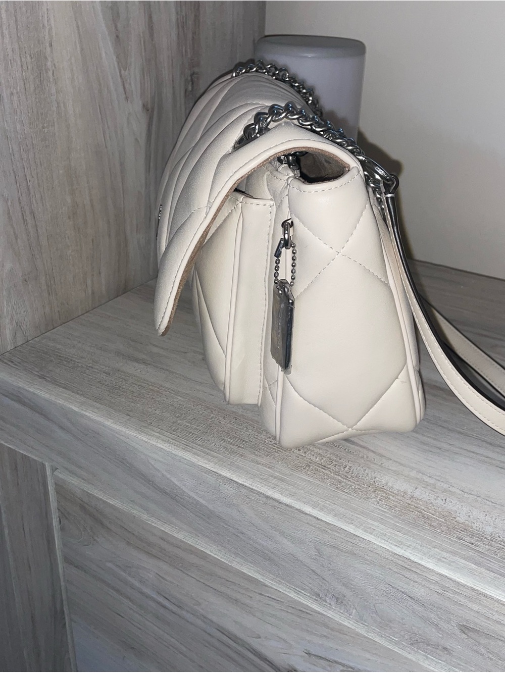 COACH Quilted Klare Crossbody with Silver Chain - Picture 4 of 9